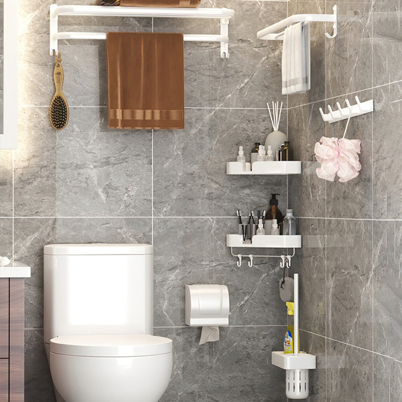 Siopsrl| Modern Bathroom Hardware Set White Metal Bathroom Accessory Set