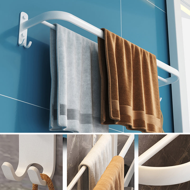 Siopsrl| Modern Bathroom Hardware Set White Metal Bathroom Accessory Set