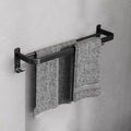 Siopsrl| Minimalist black bathroom accessory set paper holder towel bar bathroom hardware set
