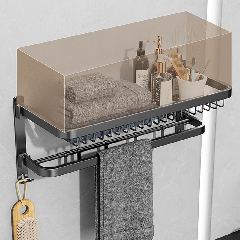Siopsrl| Minimalist black bathroom accessory set paper holder towel bar bathroom hardware set