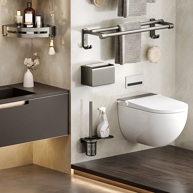 Siopsrl| Modern Bathroom Accessories Set Adhesive Mount Bathroom Accessories Set