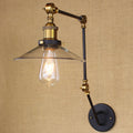 Siopsrl| Brass Width Torch Wall Lighting Antique Clear Glass 1 Light Café Wall Light Lighting System