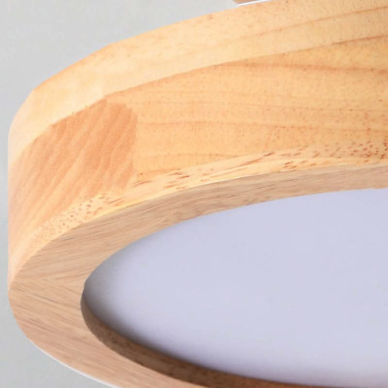 Siopsrl| Modern Wood LED Ceiling Light with Dimmable Function