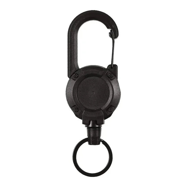 Siopsrl| Heavy-Duty Tactical Retractable Keychain – Multi-Use Outdoor Carabiner Tool
