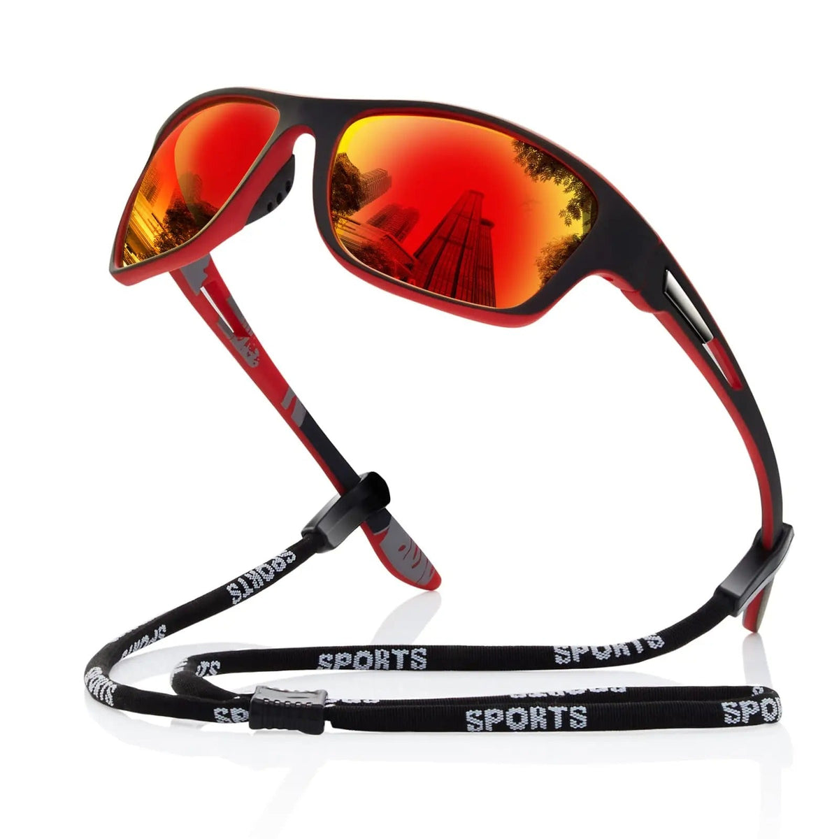 siopsrl | Mens Polarised Sports Sunglasses UK – UV400 Wrap Around Sunglasses for Cycling, Running & Outdoor Activities | Lightweight & Glare Protection