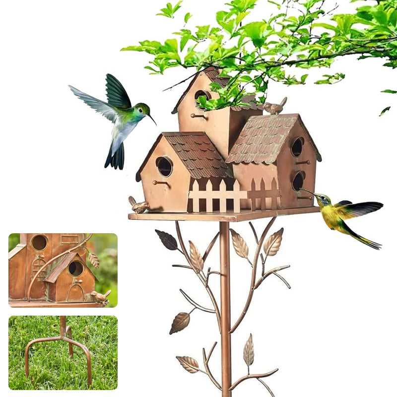 Siopsrl| Birdhouse Garden Stakes