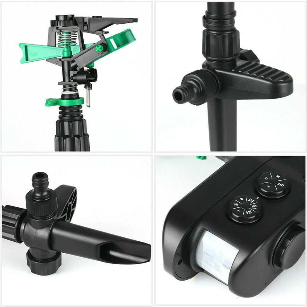 Siopsrl| Solar Powered Motion Activated Sprinkler for Deer and Garden Pest Deterrent