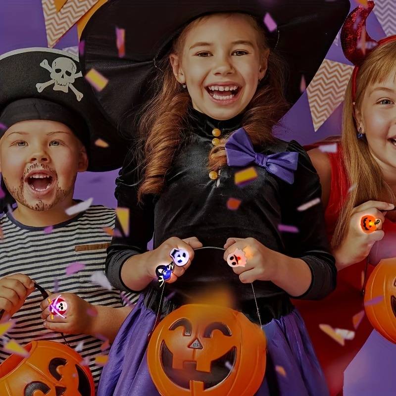 Siopsrl| Luminous Halloween Rings & Brooches