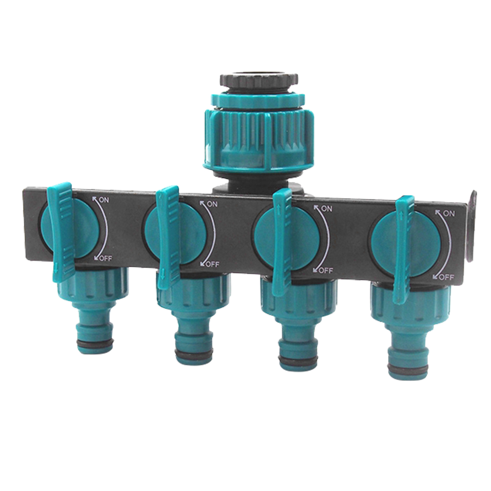Siopsrl| Universal 4-way garden hose splitter – Adjustable faucet splitter