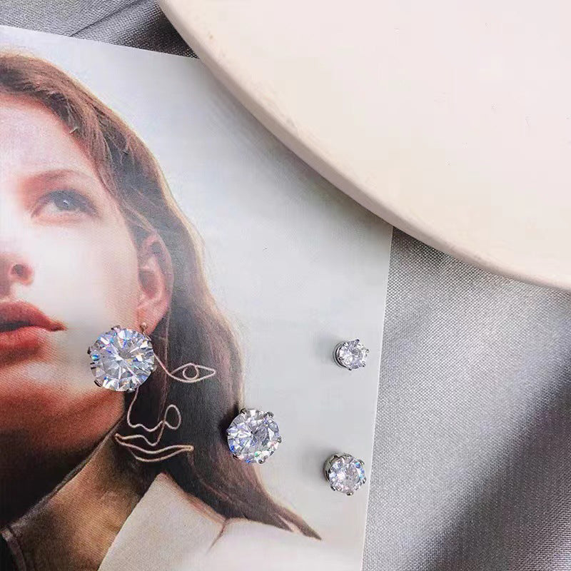Siopsrl| Magnetic Zircon Stud Ear Clip
