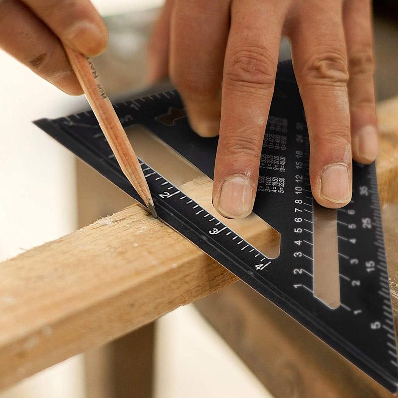 Siopsrl| 7/12 inch triangle carpenter square