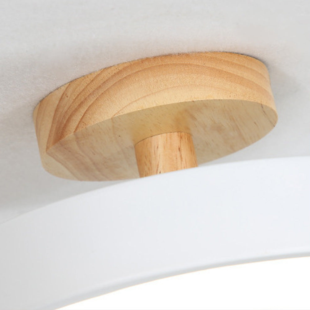 Siopsrl| LED Ceiling Light Wooden Flush Mount Fixture