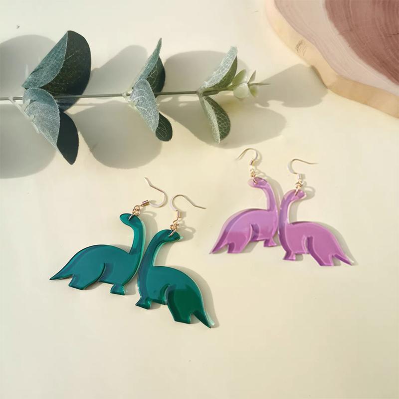 Siopsrl| Acrylic Small Dinosaur Earrings