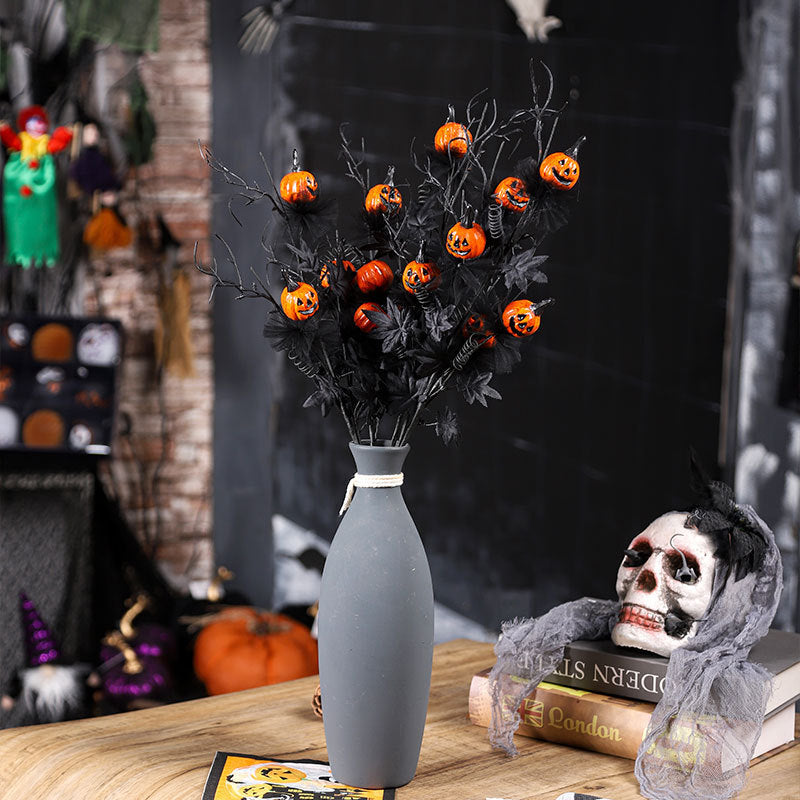 Siopsrl| Halloween Decoration – Black Pumpkin Branch Ornament