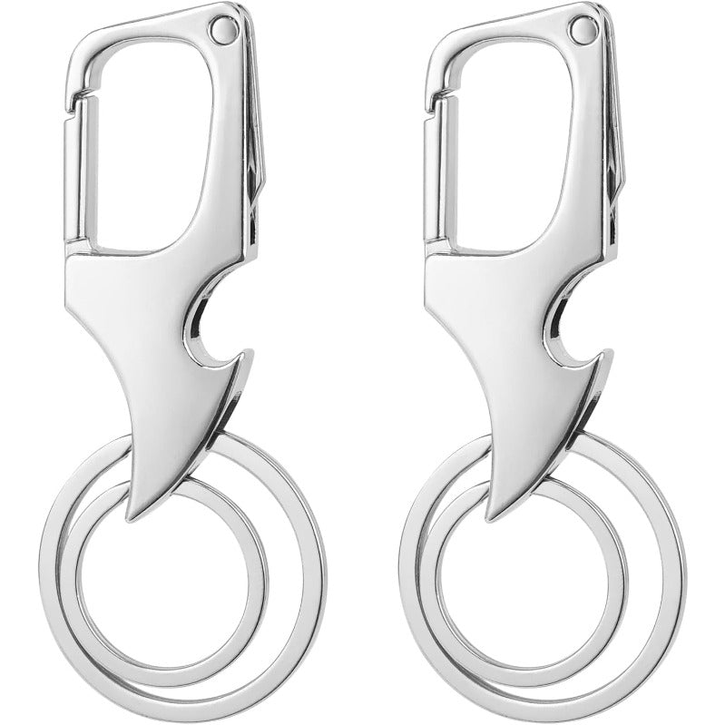 Siopsrl| 3-in-1 Multifunctional Zinc Alloy Keychain Clip