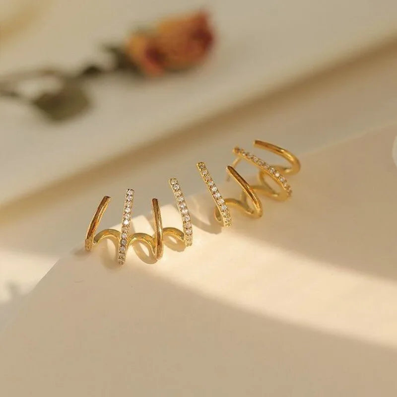 Siopsrl| Women’s Twist Earrings | Lightweight Statement Jewelry | Hypoallergenic Finish