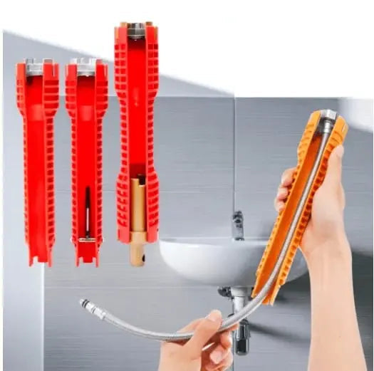 Siopsrl| 8-in-1 flush key – for hard-to-reach fittings