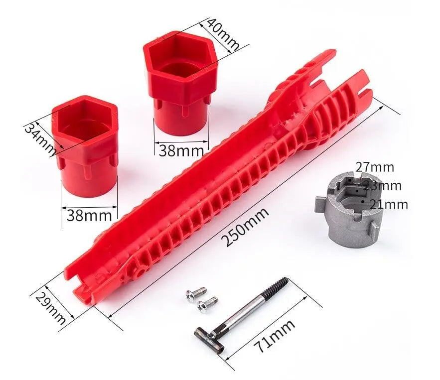 Siopsrl| 8-in-1 flush key – for hard-to-reach fittings