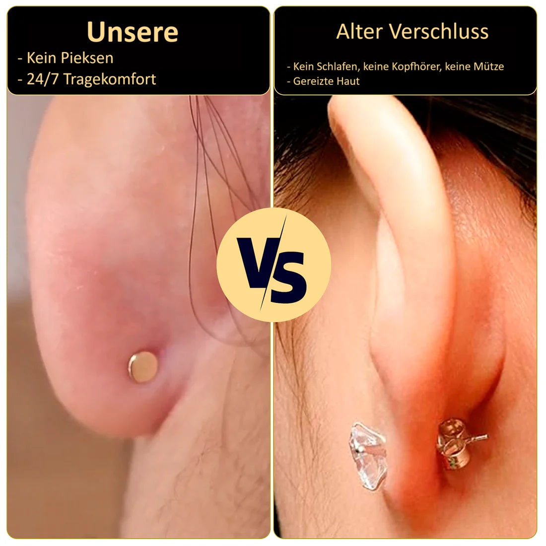Ear studs with flat back | Siopsrl