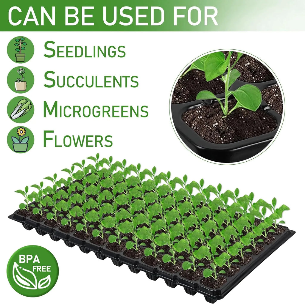 Siopsrl| Rectangular Plant Bowl – Seedling Tray for Efficient Germination and Growth of Seedlings