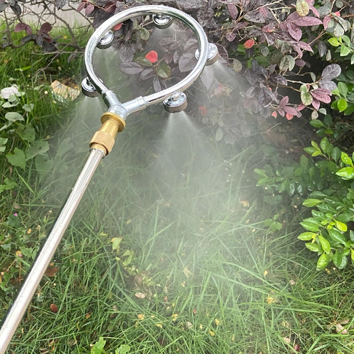Siopsrl| High pressure stainless steel ring multi nozzle – Efficient spray attachment for garden irrigation