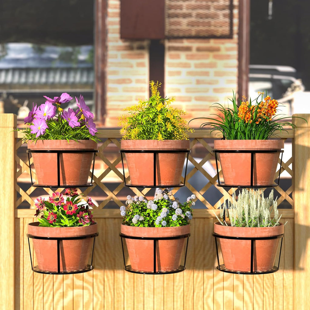 Siopsrl| Hanging Plant Basket made of Metal – Balcony Planter Pot with Hook for Garden and Terrace