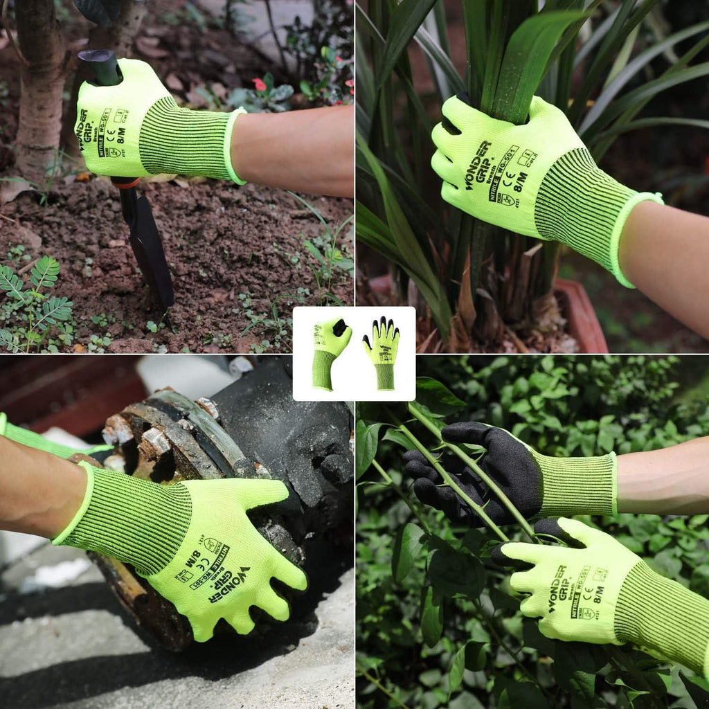 Siopsrl| Work Gloves with Wonder Grip – Non-Slip Gloves for Gardening and Craftsmanship