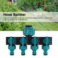 Siopsrl| Universal 4-way garden hose splitter – Adjustable faucet splitter