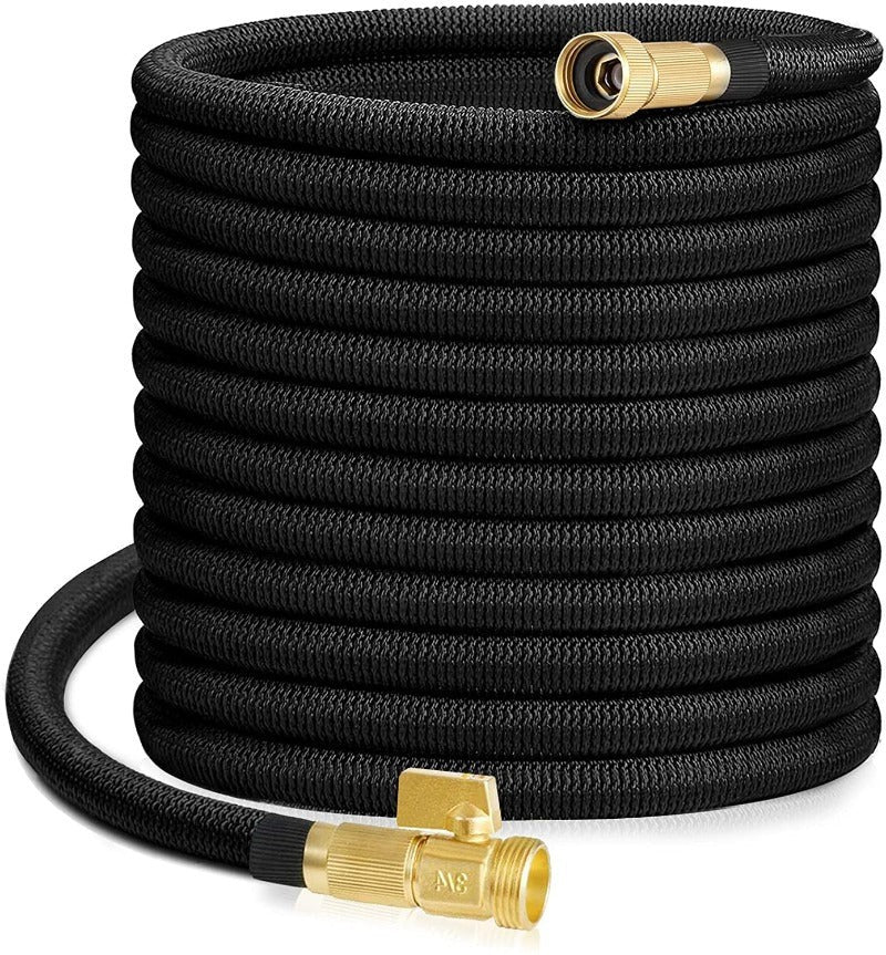 Siopsrl| AquaFlex Expandable Garden Hose – Lightweight, Flexible, Leakproof Water Hose with Brass Connectors