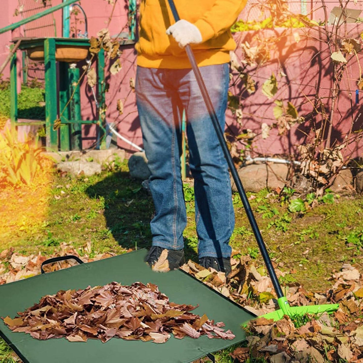 Siopsrl| Foldable Garden Waste Bag – Durable Leaf Collector