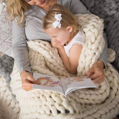 Siopsrl| Chunky Knit Blanket