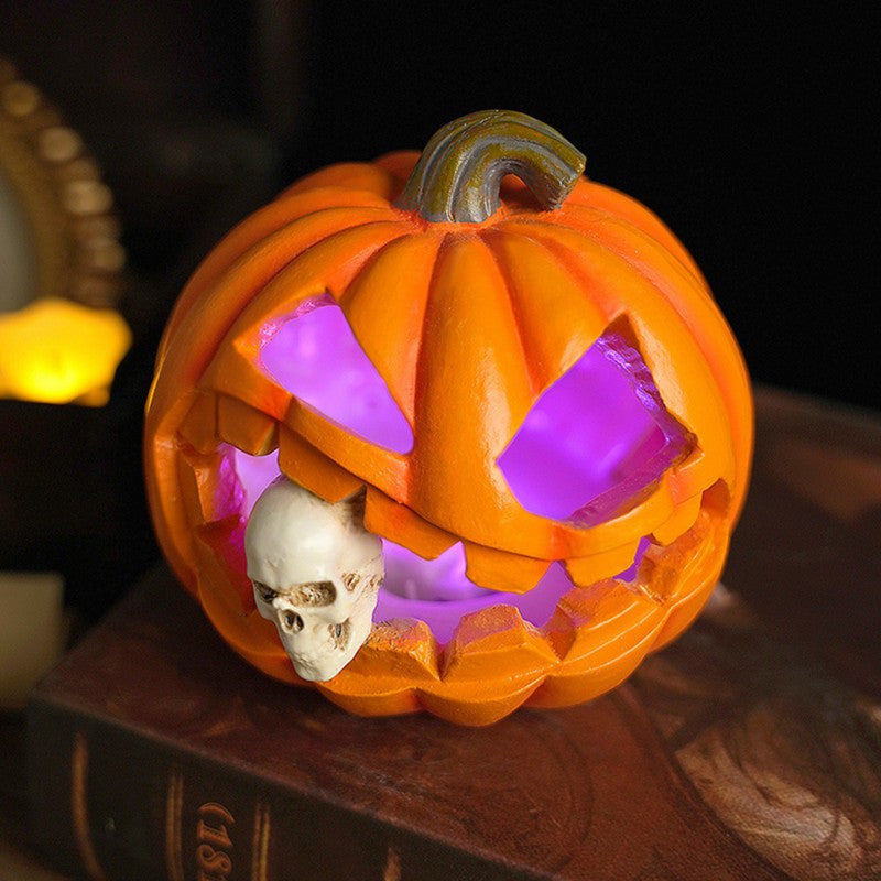 Siopsrl| Spooky Realistic Jack O'Lantern Halloween Decoration | Skull Prop