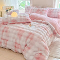Cozy Plush Bedding Set – Warm and Soft for Autumn & Winter | ReversiBowlifte Design in Rabbit Fur & Milk Velvet | Bowlift