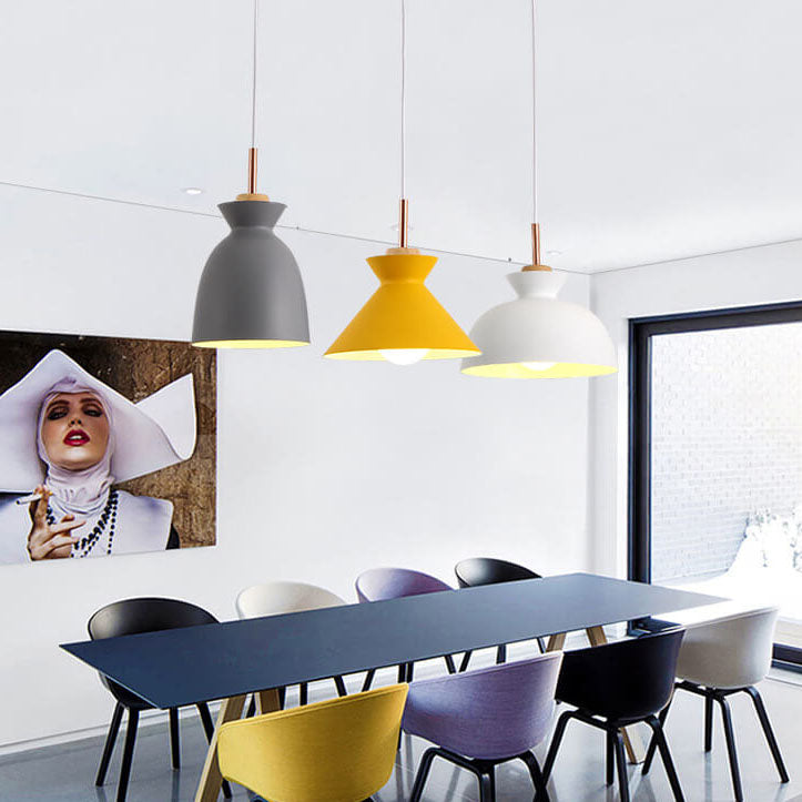 Siopsrl| AuroraLite Nordic Pendant Light | Metal Design | 1-Light | Modern Color Options