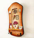 Decorative Wall Organizer with Floral Pattern