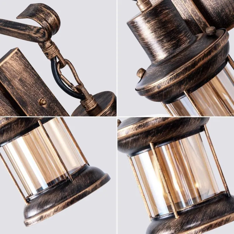 Siopsrl| Wall Light with Vintage Glass Shade Design