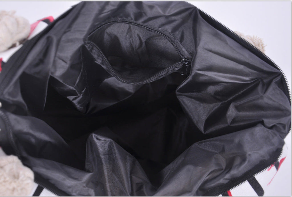 Siopsrl | Beach bag with flamingo pattern and sturdy rope handles Siopsrl