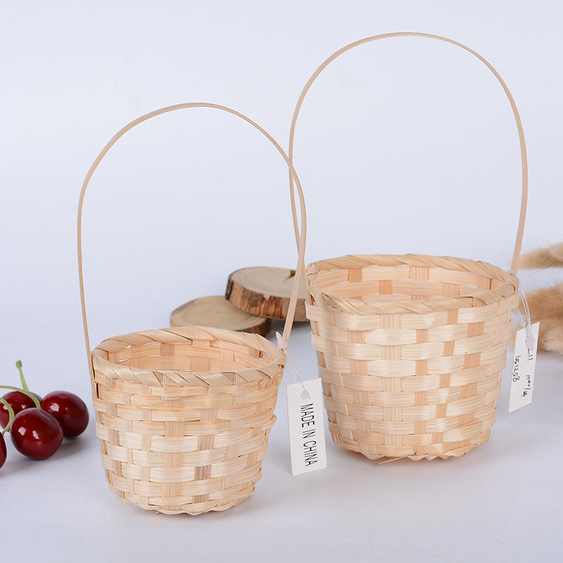 Handcrafted Natural Woven Storage Basket Siopsrl