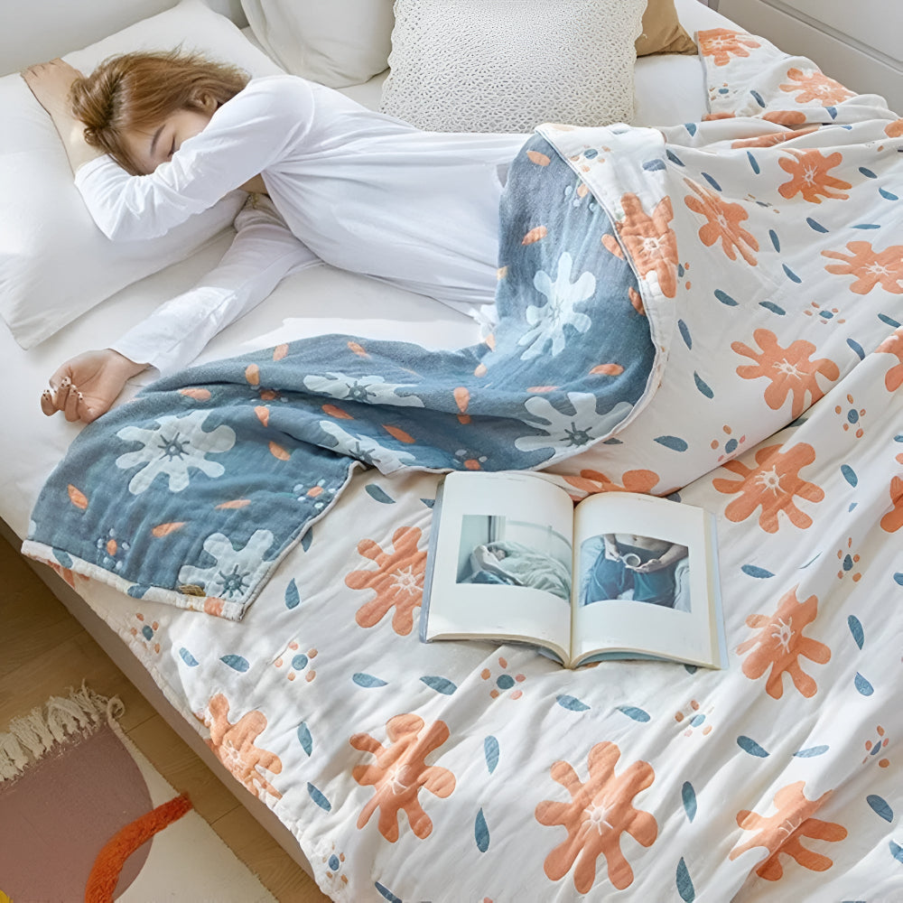 Siopsrl| Abstract Sunny Reversible Blanket