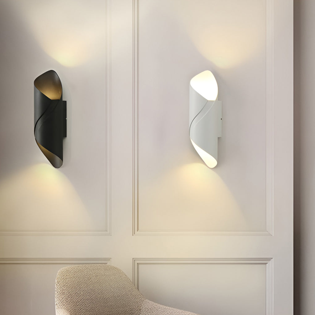 Siopsrl| Wall light modern black aluminium outdoor sconce