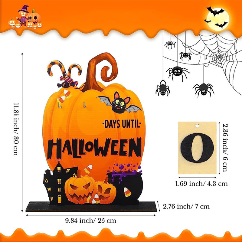 Wood Halloween Advent Calendar | Siopsrl