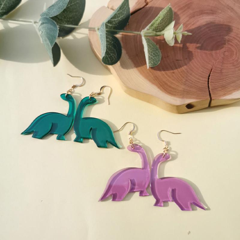 Siopsrl| Acrylic Small Dinosaur Earrings