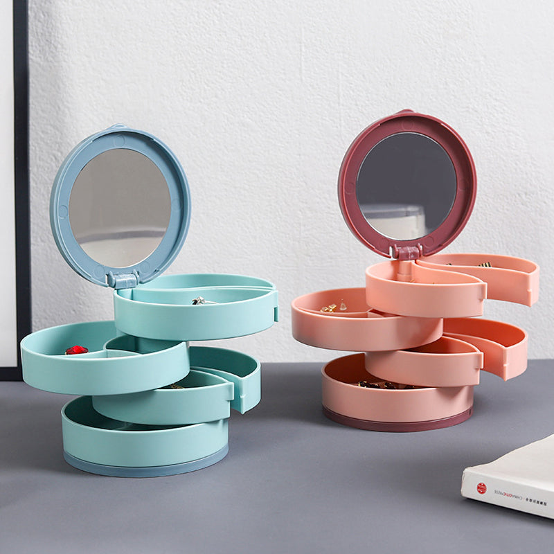 4 Layers Rotatable Jewelry Storage Box | Siopsrl