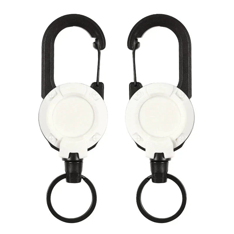 Outdoor Automatic Expandable Wire Rope Luya Theft Protection Tactical Keychain | Siopsrl