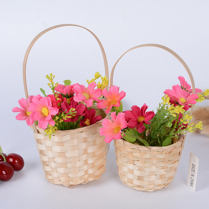 Handcrafted Natural Woven Storage Basket Siopsrl