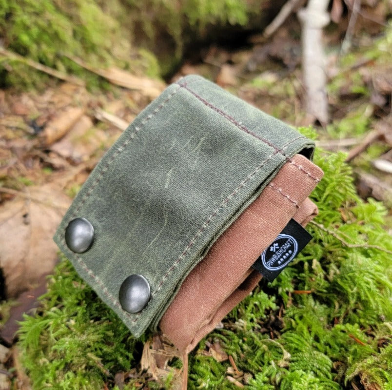 Siopsrl| Waxed Canvas Folding Foraging Bag with Durable Design