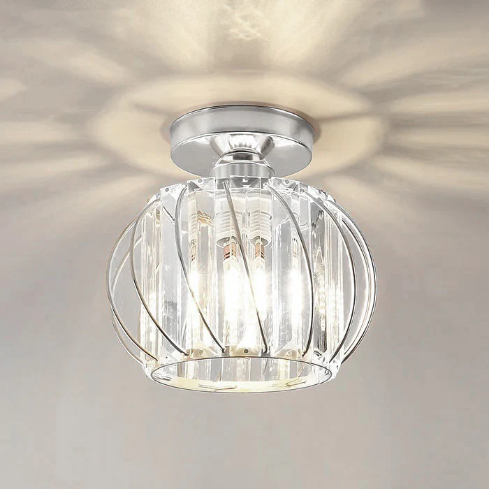 Siopsrl| Pendant Light Black Glass Globe Ceiling Fixture
