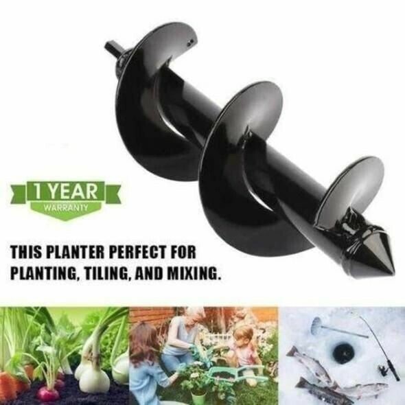Siopsrl| Spiral Garden Drill — High-Load Spiral Auger for Deep Planting