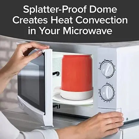 Siopsrl| Microwave Bacon Cooker | Grease-Draining Rack & Splatter Dome | BPA-Free Dishwasher Safe