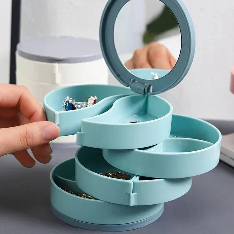 Siopsrl| Multi-Layer Rotating  Jewelry Organizer Storage